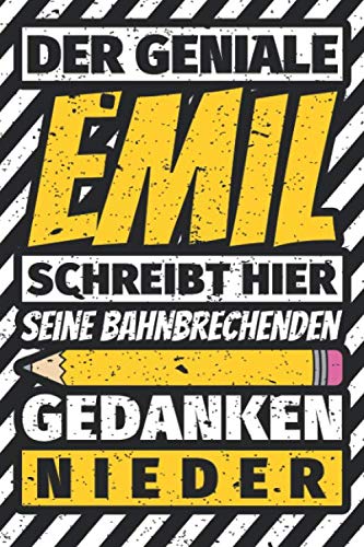 Notizbuch liniert: Emil Geschenke lustiger Spruch Vorname Notizbuch liniert: Emil Geschenke lustiger Spruch Vorname von Independently published