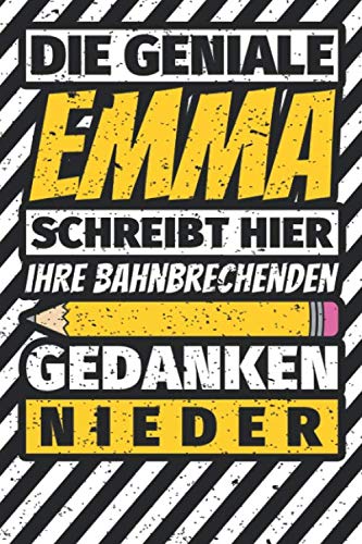 Notizbuch liniert: Emma Geschenke lustiger Spruch Vorname Notizbuch liniert: Emma Geschenke lustiger Spruch Vorname