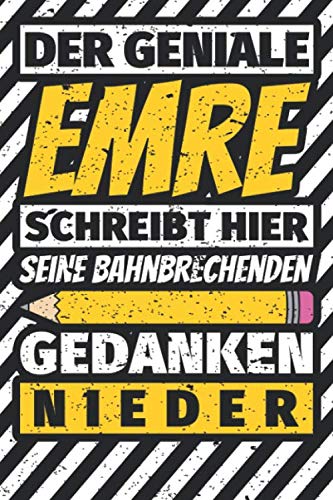 Notizbuch liniert: Emre Geschenke lustiger Spruch Vorname Notizbuch liniert: Emre Geschenke lustiger Spruch Vorname von Independently published