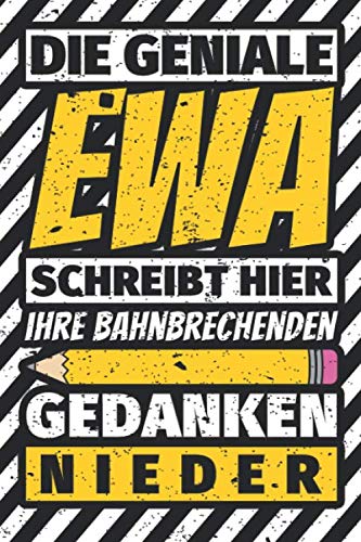 Notizbuch liniert: Ewa Geschenke lustiger Spruch Vorname Notizbuch liniert: Ewa Geschenke lustiger Spruch Vorname
