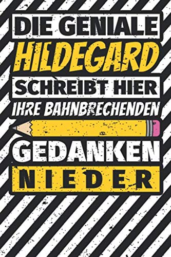 Notizbuch liniert: Hildegard Geschenke lustiger Spruch Vorname Notizbuch liniert: Hildegard Geschenke lustiger Spruch Vorname
