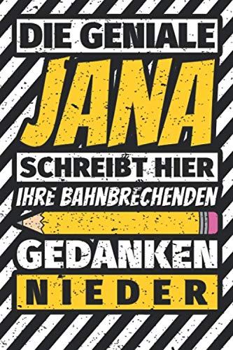 Notizbuch liniert: Jana Geschenke lustiger Spruch Vorname Notizbuch liniert: Jana Geschenke lustiger Spruch Vorname