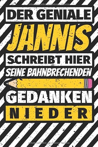 Notizbuch liniert: Jannis Geschenke lustiger Spruch Vorname Notizbuch liniert: Jannis Geschenke lustiger Spruch Vorname von Independently published
