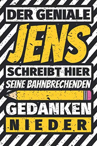 Notizbuch liniert: Jens Geschenke lustiger Spruch Vorname Notizbuch liniert: Jens Geschenke lustiger Spruch Vorname