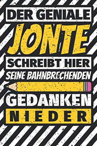 Notizbuch liniert: Jonte Geschenke lustiger Spruch Vorname Notizbuch liniert: Jonte Geschenke lustiger Spruch Vorname von Independently published
