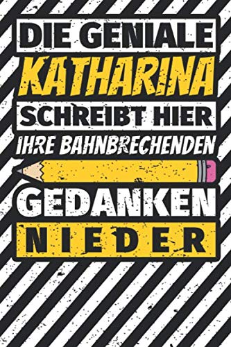Notizbuch liniert: Katharina Geschenke lustiger Spruch Vorname Notizbuch liniert: Katharina Geschenke lustiger Spruch Vorname