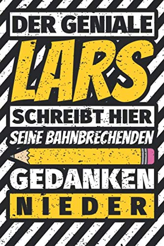 Notizbuch liniert: Lars Geschenke lustiger Spruch Vorname