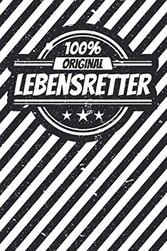 Notizbuch liniert: Lebensretter Geschenke lustiger Spruch Vintage