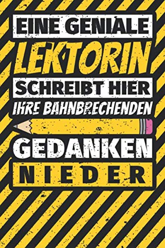 Notizbuch liniert: Lektorin Geschenke lustig Abschluss Geschenkidee Beruf Notizbuch liniert: Lektorin Geschenke lustig Abschluss Geschenkidee Beruf von Independently published