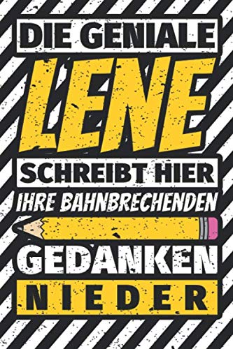Notizbuch liniert: Lene Geschenke lustiger Spruch Vorname Notizbuch liniert: Lene Geschenke lustiger Spruch Vorname