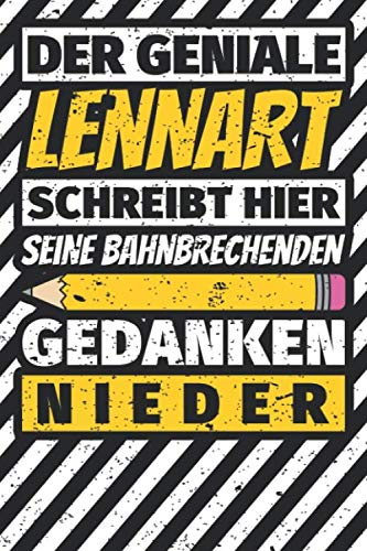 Notizbuch liniert: Lennart Geschenke lustiger Spruch Vorname Notizbuch liniert: Lennart Geschenke lustiger Spruch Vorname von Independently published