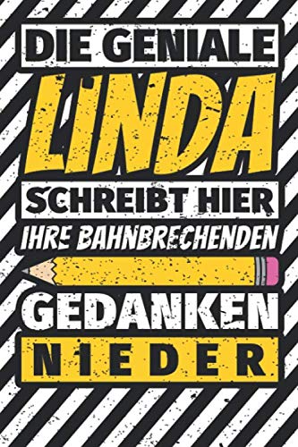 Notizbuch liniert: Linda Geschenke lustiger Spruch Vorname Notizbuch liniert: Linda Geschenke lustiger Spruch Vorname