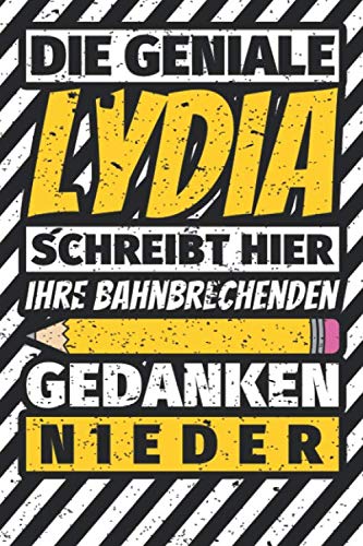 Notizbuch liniert: Lydia Geschenke lustiger Spruch Vorname Notizbuch liniert: Lydia Geschenke lustiger Spruch Vorname