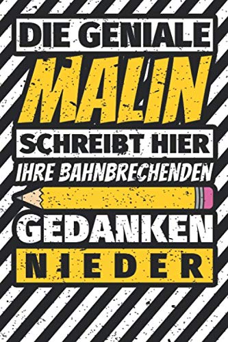 Notizbuch liniert: Malin Geschenke lustiger Spruch Vorname Notizbuch liniert: Malin Geschenke lustiger Spruch Vorname von Independently published