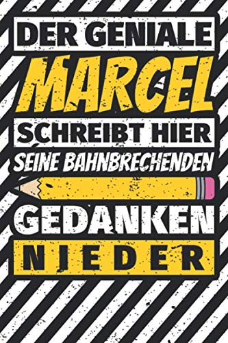 Notizbuch liniert: Marcel Geschenke lustiger Spruch Vorname Notizbuch liniert: Marcel Geschenke lustiger Spruch Vorname