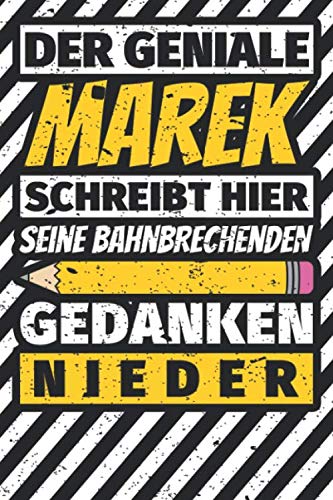 Notizbuch liniert: Marek Geschenke lustiger Spruch Vorname Notizbuch liniert: Marek Geschenke lustiger Spruch Vorname von Independently published