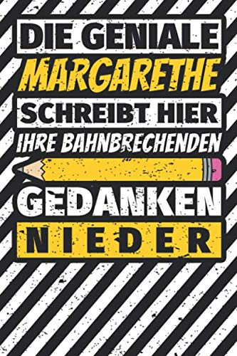 Notizbuch liniert: Margarethe Geschenke lustiger Spruch Vorname