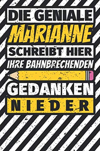 Notizbuch liniert: Marianne Geschenke lustiger Spruch Vorname Notizbuch liniert: Marianne Geschenke lustiger Spruch Vorname von Independently published