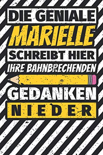 Notizbuch liniert: Marielle Geschenke lustiger Spruch Vorname Notizbuch liniert: Marielle Geschenke lustiger Spruch Vorname