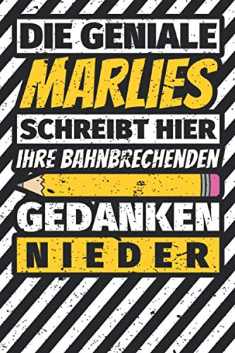 Notizbuch liniert: Marlies Geschenke lustiger Spruch Vorname Notizbuch liniert: Marlies Geschenke lustiger Spruch Vorname von Independently published