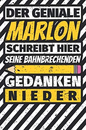 Notizbuch liniert: Marlon Geschenke lustiger Spruch Vorname Notizbuch liniert: Marlon Geschenke lustiger Spruch Vorname von Independently published