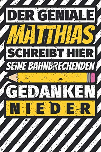 Notizbuch liniert: Matthias Geschenke lustiger Spruch Vorname Notizbuch liniert: Matthias Geschenke lustiger Spruch Vorname von Independently published