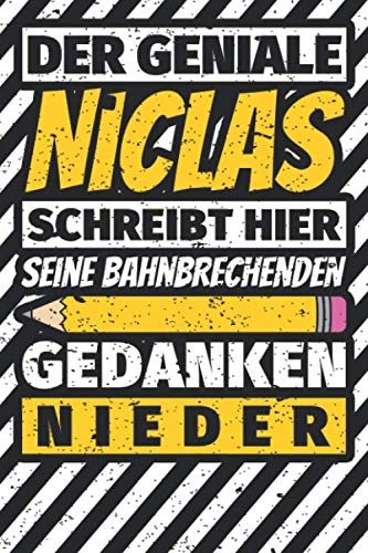 Notizbuch liniert: Niclas Geschenke lustiger Spruch Vorname Notizbuch liniert: Niclas Geschenke lustiger Spruch Vorname