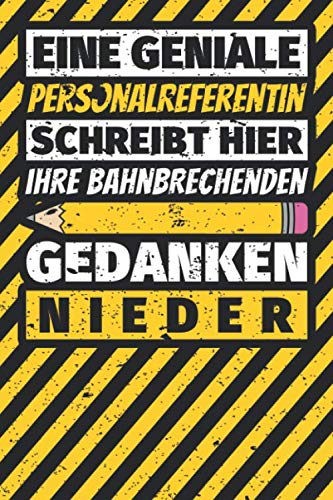 Notizbuch liniert: Personalreferentin Geschenke lustig Abschluss Geschenkidee Beruf Notizbuch liniert: Personalreferentin Geschenke lustig Abschluss Geschenkidee Beruf