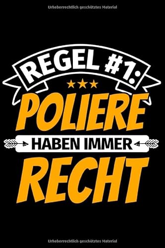 Notizbuch liniert: Polier Geschenke lustiger Spruch Notizbuch liniert: Polier Geschenke lustiger Spruch von Independently published