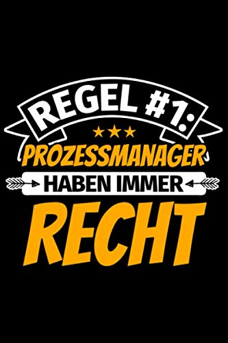 Notizbuch liniert: Prozessmanager Geschenke lustiger Spruch Notizbuch liniert: Prozessmanager Geschenke lustiger Spruch