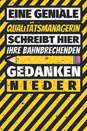 Notizbuch liniert: Qualitätsmanagerin Geschenke lustig Abschluss Geschenkidee Beruf Notizbuch liniert: Qualitätsmanagerin Geschenke lustig Abschluss Geschenkidee Beruf von Independently published
