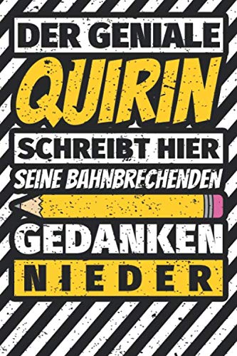 Notizbuch liniert: Quirin Geschenke lustiger Spruch Vorname Notizbuch liniert: Quirin Geschenke lustiger Spruch Vorname von Independently published
