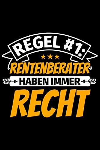 Notizbuch liniert: Rentenberater Geschenke lustiger Spruch Notizbuch liniert: Rentenberater Geschenke lustiger Spruch