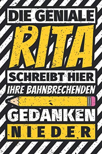 Notizbuch liniert: Rita Geschenke lustiger Spruch Vorname Notizbuch liniert: Rita Geschenke lustiger Spruch Vorname