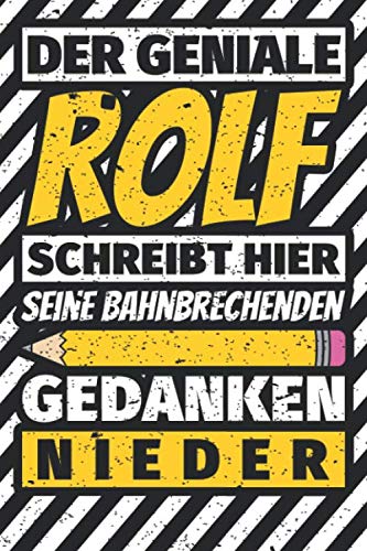 Notizbuch liniert: Rolf Geschenke lustiger Spruch Vorname Notizbuch liniert: Rolf Geschenke lustiger Spruch Vorname von Independently published