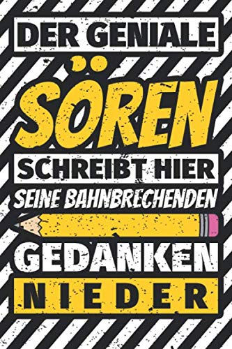 Notizbuch liniert: Sören Geschenke lustiger Spruch Vorname