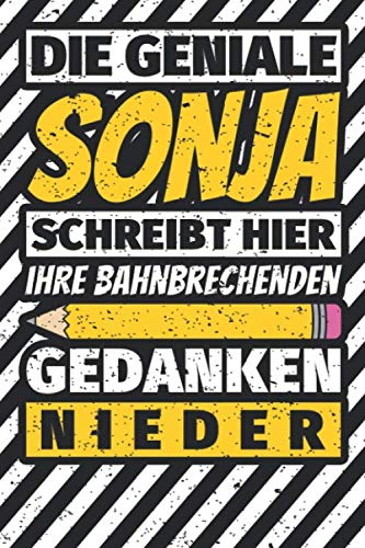 Notizbuch liniert: Sonja Geschenke lustiger Spruch Vorname Notizbuch liniert: Sonja Geschenke lustiger Spruch Vorname