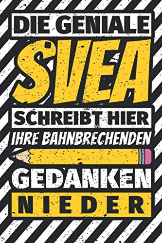 Notizbuch liniert: Svea Geschenke lustiger Spruch Vorname Notizbuch liniert: Svea Geschenke lustiger Spruch Vorname