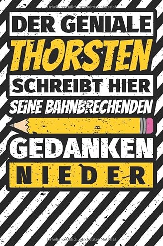 Notizbuch liniert: Thorsten Geschenke lustiger Spruch Vorname