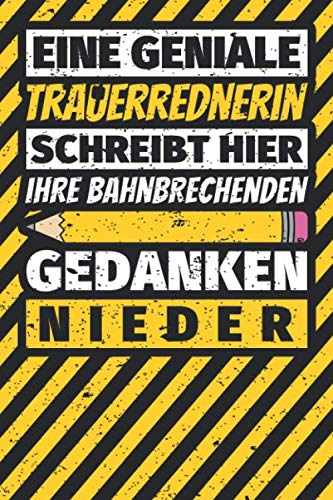 Notizbuch liniert: Trauerrednerin Geschenke lustig Abschluss Geschenkidee Beruf Notizbuch liniert: Trauerrednerin Geschenke lustig Abschluss Geschenkidee Beruf von Independently published