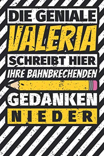 Notizbuch liniert: Valeria Geschenke lustiger Spruch Vorname Notizbuch liniert: Valeria Geschenke lustiger Spruch Vorname von Independently published