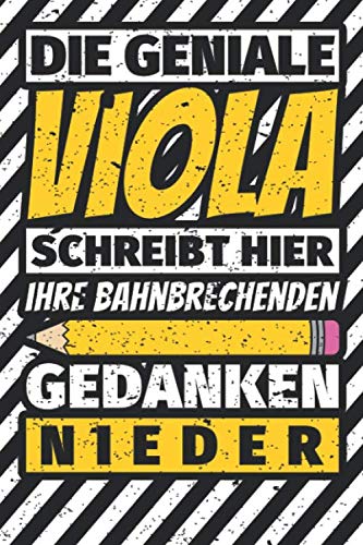 Notizbuch liniert: Viola Geschenke lustiger Spruch Vorname Notizbuch liniert: Viola Geschenke lustiger Spruch Vorname von Independently published