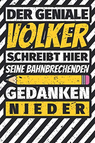 Notizbuch liniert: Volker Geschenke lustiger Spruch Vorname Notizbuch liniert: Volker Geschenke lustiger Spruch Vorname von Independently published