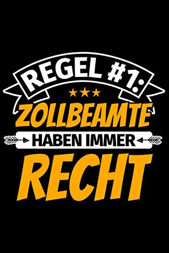 Notizbuch liniert: Zollbeamter Geschenke lustiger Spruch