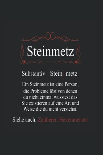 Steinmetz ein Mensch der Probleme löst: Notizbuch A5 6x9 Zoll 120 linierte Seiten Steinmetz Notizheft Steinmetzer Beruf Geschenk Stein Handwerker Steine von Independently published