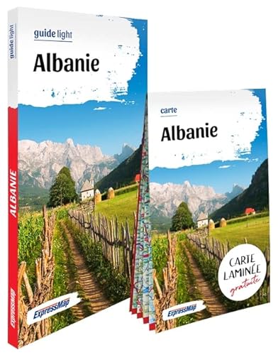 Albanie (guide light): Avec 1 carte laminée 1/300 000