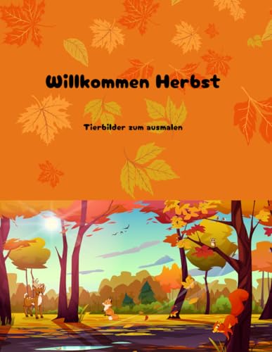 Willkommen Herbst: Tierbilder zum ausmalen