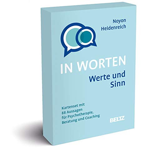 Werte und Sinn in Worten: Kartenset mit 88 Aussagen für Psychotherapie, Beratung und Coaching. Mit 8-seitigem Booklet im Stülpkarton, Kartenformat 5,9 x 9,2 cm. (Beltz Therapiekarten)
