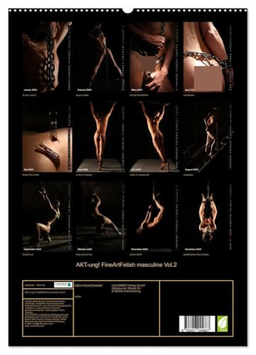AKT-ung! FineArtFetish masculine Vol.2 (hochwertiger Premium Wandkalender 2025 DIN A2 hoch), Kunstdruck in Hochglanz von CALVENDO