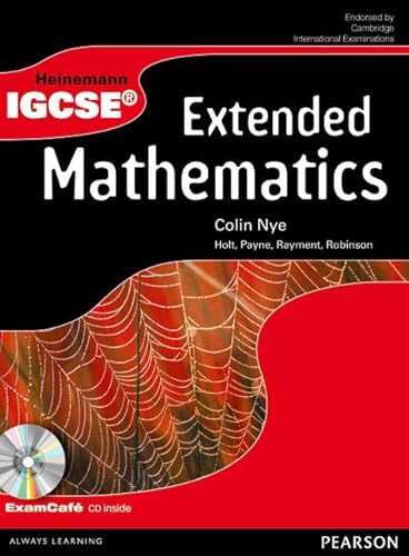 Heinemann IGCSE Extended Mathematics Student Book with Exam Cafe CD von Pearson Education Limited